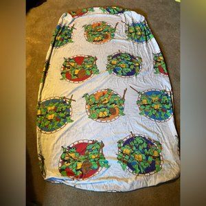 Vintage 1990 Teenage Mutant Ninja Turtle Twin Fitted Sheet